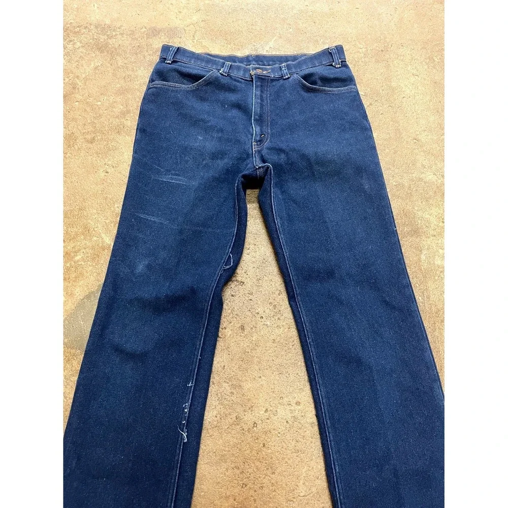 Vintage‎ Levi's Skosh More Room Jeans Mens 32 Blue Denim Dark Wash Straight Leg
